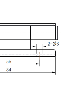CL250-9 technical dimension drawing bright chrome plated steel lift off detachable hinge mounting hole size and installation specification