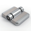 CL251-1A zinc alloy matte chrome 70x60mm 180 degree heavy duty adjustable hinge stainless steel pin cover 4-Φ5.4 mounting optional positioning function for electrical cabinets and industrial equipment enclosures