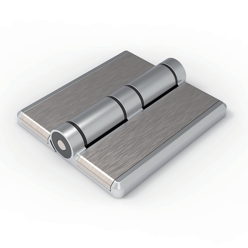 CL251-1B zinc alloy matte chrome 100x110mm 180 degree heavy duty adjustable hinge stainless steel pin cover 6-Φ5.4 mounting optional positioning function for heavy electrical cabinets and large industrial equipment enclosures