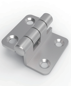 CL253-1 SUS304 stainless steel mirror polished 35x37mm rounded corner 180 degree mini butt hinge 4-Φ5.2 countersunk holes for small electrical cabinets instrument enclosures and medical equipment