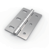 CL253-2 SUS304 stainless steel mirror polished 50x75mm 180 degree adjustable butt hinge 3 slotted holes 3-Φ5.4 mounting Φ4.5 pin for electrical cabinets instrument enclosures and industrial equipment