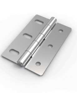 CL253-2 SUS304 stainless steel mirror polished 50x75mm 180 degree adjustable butt hinge 3 slotted holes 3-Φ5.4 mounting Φ4.5 pin for electrical cabinets instrument enclosures and industrial equipment