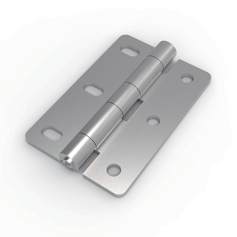 CL253-3 SUS304 stainless steel mirror polished 60x90mm 3mm thick 180 degree heavy duty adjustable butt hinge 3 slotted holes 3-Φ7 mounting Φ6 pin for heavy electrical cabinets machinery enclosures and industrial equipment