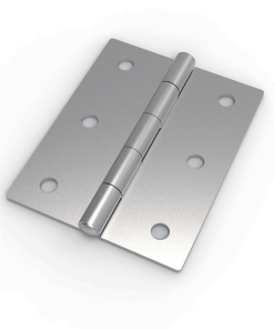 CL253-30-2 SUS304 stainless steel mirror polished 50.8x63.5mm 1.5mm thick 180 degree butt hinge 6-Φ5 mounting holes Φ3 pin for electrical cabinets instrument enclosures medical equipment and industrial machinery doors