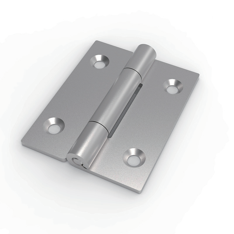 CL253-32-1 SUS304 stainless steel mirror polished 32x40mm 1.5mm thick 180 degree ultra mini countersunk butt hinge 4-Φ3.2 Φ5.5x90 countersunk holes Φ3 pin for tiny electrical boxes instrument enclosures medical devices and jewelry boxes