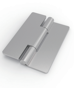 CL253-4-F SUS304 stainless steel mirror polished 35x50mm 1.5mm thick 180 degree flat weld on butt hinge no holes Φ3 pin for small electrical cabinets instrument enclosures and medical equipment