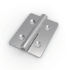 CL253-9 SUS304 stainless steel mirror polished 30x40mm 1.5mm thick 180 degree ultra mini countersunk butt hinge 4-Φ3.5 Φ6.1x90 countersunk holes Φ3.5 pin for tiny electrical boxes instrument enclosures medical devices and jewelry boxes