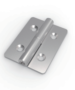 CL253-9 SUS304 stainless steel mirror polished 30x40mm 1.5mm thick 180 degree ultra mini countersunk butt hinge 4-Φ3.5 Φ6.1x90 countersunk holes Φ3.5 pin for tiny electrical boxes instrument enclosures medical devices and jewelry boxes