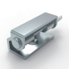 CL257-1 steel white zinc plated 110 degree concealed hinge PA nylon spacer sleeve Φ4 pivot pin Φ5.1 mounting hole for electrical cabinets instrument enclosures machinery doors and industrial equipment