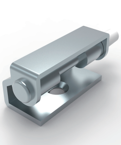 CL257-1 steel white zinc plated 110 degree concealed hinge PA nylon spacer sleeve Φ4 pivot pin Φ5.1 mounting hole for electrical cabinets instrument enclosures machinery doors and industrial equipment