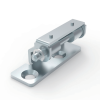 CL257-2 steel white zinc plated 105 degree concealed hinge left hand CL257-2-Z right hand CL257-2-Y 2-Φ5.2 Φ9x90 countersunk holes Φ4 pin for electrical cabinets machinery enclosures and industrial equipment