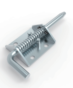 CL263 steel white zinc plated spring loaded bolt detachable hinge Φ9.5 pin 18mm travel integrated lift handle 4-Φ7 mounting holes 60x50mm base for electrical cabinets machinery enclosures and industrial equipment doors