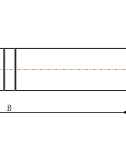 Alternative view of CL270 Steel White Zinc Plated Weld-On Barrel (Cylindrical Tube) Hinge — 4 Size Variants