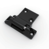 CL282-2 zinc alloy black powder coated 180 degree adjustable heavy duty hinge SUS304 pin left hand CL282-2-Z right hand CL282-2-Y 4-Φ6.2 Φ12x90 countersunk holes 5.3mm adjustability for heavy electrical cabinets machinery enclosures and industrial equipment doors