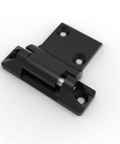 CL282-2 zinc alloy black powder coated 180 degree adjustable heavy duty hinge SUS304 pin left hand CL282-2-Z right hand CL282-2-Y 4-Φ6.2 Φ12x90 countersunk holes 5.3mm adjustability for heavy electrical cabinets machinery enclosures and industrial equipment doors