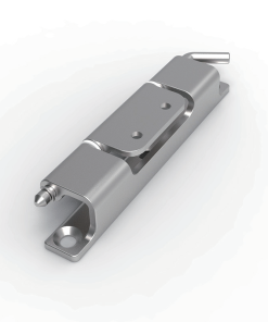 CL283-12 SUS304 stainless steel grinding polished 141mm long 180 degree lift off detachable hinge 2-Φ5.2 circular holes 3-Φ7 Φ12x90 countersunk holes Φ6 pin for heavy electrical cabinets large machinery enclosures outdoor equipment and industrial doors