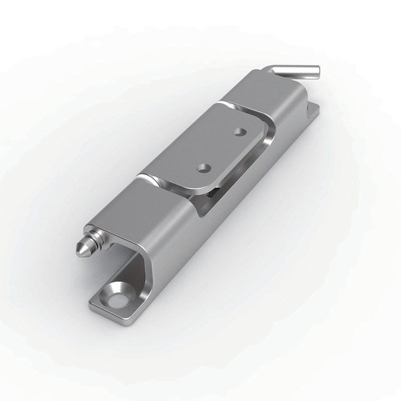 CL283-12 SUS304 stainless steel grinding polished 141mm long 180 degree lift off detachable hinge 2-Φ5.2 circular holes 3-Φ7 Φ12x90 countersunk holes Φ6 pin for heavy electrical cabinets large machinery enclosures outdoor equipment and industrial doors