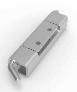 CL283-4 SUS304 stainless steel grinding polished 90mm 140 degree lift off detachable hinge 2-Φ5.2 circular holes Φ6 pin 2.5mm thickness for electrical cabinets machinery enclosures outdoor equipment communication devices and food processing enclosures