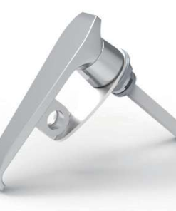 Alternative view of MZ312 Series Zinc Alloy Bright Chrome Plated IP65 Quarter-Turn L-Handle Industrial Cabinet Lock