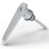 MZ312 series zinc alloy bright chrome plated IP65 quarter turn L handle industrial cabinet lock MZ312-1 with lock core MZ312-2 without lock core MZ312-2A-R MZ312-2-L with padlock facility 90 degree rotation for electrical cabinets distribution boxes server racks and machinery enclosures