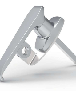 MZ312-3 series zinc alloy bright chrome plated IP65 quarter turn L handle industrial cabinet lock screw mounting MZ312-3 with lock core MZ312-4 without lock core MZ312-4A-R MZ312-4A-L with padlock facility 90 degree rotation for electrical cabinets distribution boxes server racks and machinery enclosures