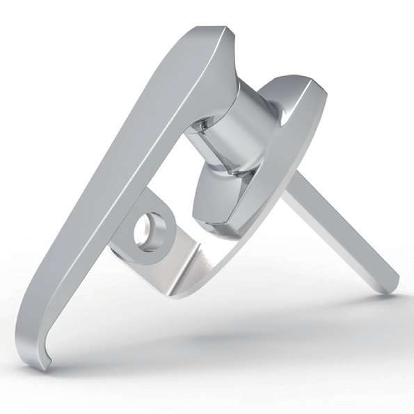 MZ312-3 series zinc alloy bright chrome plated IP65 quarter turn L handle industrial cabinet lock screw mounting MZ312-3 with lock core MZ312-4 without lock core MZ312-4A-R MZ312-4A-L with padlock facility 90 degree rotation for electrical cabinets distribution boxes server racks and machinery enclosures