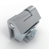 CL208 concealed clip on cabinet hinge zinc alloy bright chrome plated 180 degree opening industrial enclosure hinge