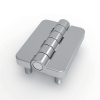CL209-1 zinc alloy embedded M6 stud butt hinge bright chrome plated SUS304 pin industrial cabinet hinge