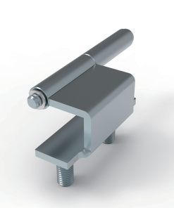 CL218-1 white zinc plated steel lift off detachable hinge 90 degree opening M10 threaded stud industrial equipment cabinet hinge