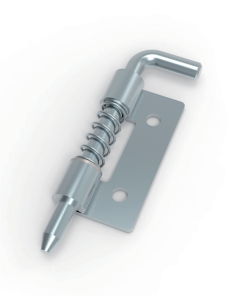 CL225-2 white zinc plated mini steel spring loaded drop pin barrel hinge left right hand detachable small electrical cabinet lift off hinge