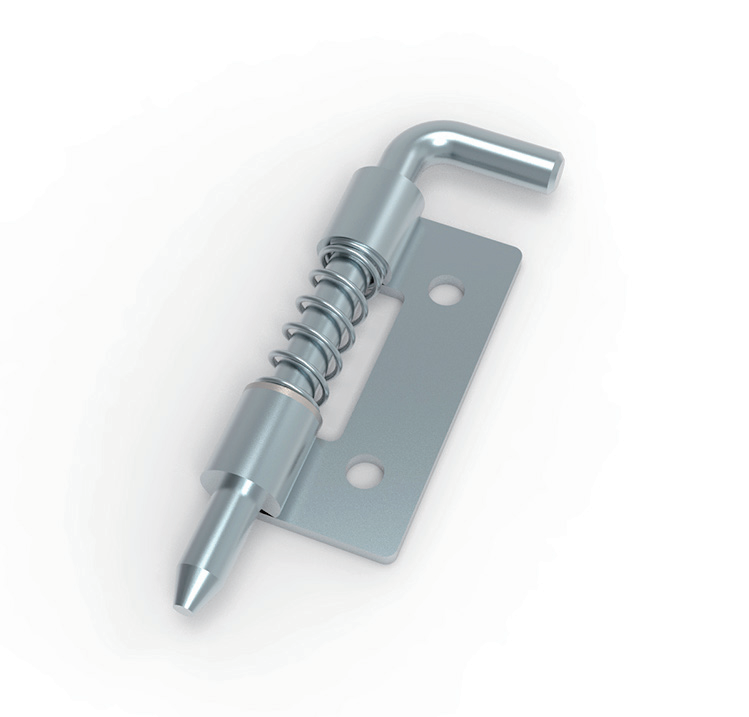 CL225-2 white zinc plated mini steel spring loaded drop pin barrel hinge left right hand detachable small electrical cabinet lift off hinge