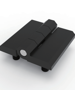 CL226-1A black powder coated zinc alloy 180 degree industrial hinge with M8 embedded studs heavy duty cabinet pivot hinge