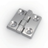 CL226-30S SUS304 polished stainless steel 30×30mm 180 degree mini butt hinge, CL226-30 zinc alloy white zinc plated countersunk hole equipment hinge