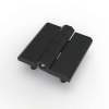 CL226-3A black powder coated zinc alloy 180 degree mini industrial hinge with M5 embedded studs small equipment pivot hinge