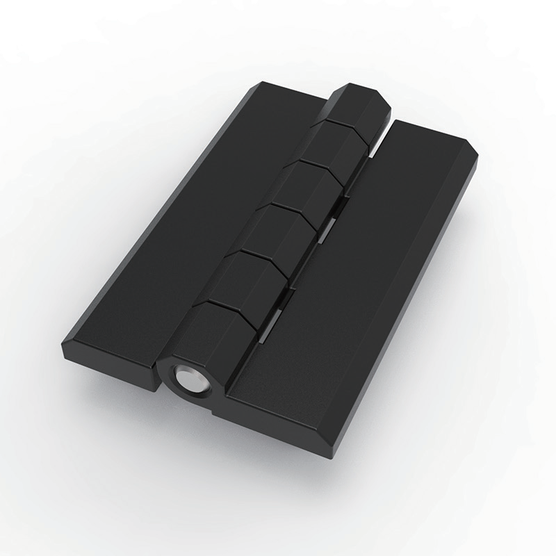 CL226-5A black powder coated zinc alloy 180 degree heavy industrial hinge with built-in M8 threaded studs 90×60mm equipment pivot hinge