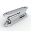 1. CL231-1 bright chrome plated zinc alloy 80mm 180 degree detachable lift-off split hinge with 4 countersunk holes industrial cabinet pivot hinge`