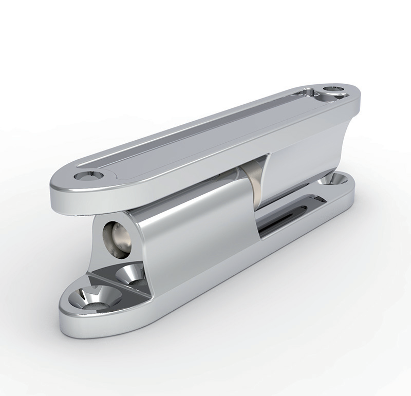1. CL231-1 bright chrome plated zinc alloy 80mm 180 degree detachable lift-off split hinge with 4 countersunk holes industrial cabinet pivot hinge`