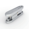 CL231-2 bright chrome plated zinc alloy 60mm 180 degree detachable lift-off split hinge with 4 countersunk holes for small electrical cabinets and laboratory precision instruments