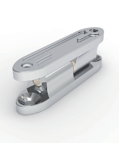 CL231-2 bright chrome plated zinc alloy 60mm 180 degree detachable lift-off split hinge with 4 countersunk holes for small electrical cabinets and laboratory precision instruments