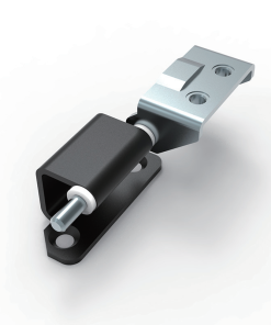 CL244-2 steel 120 degree detachable concealed male female hinge black powder coated female white zinc plated male pin for electrical cabinets and industrial equipment enclosures