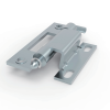 CL250-1 steel white zinc plated 120 degree concealed adjustable hinge slotted adjustment plate 2-Φ6.5 mounting Φ6 pin for electrical cabinets and industrial equipment enclosures
