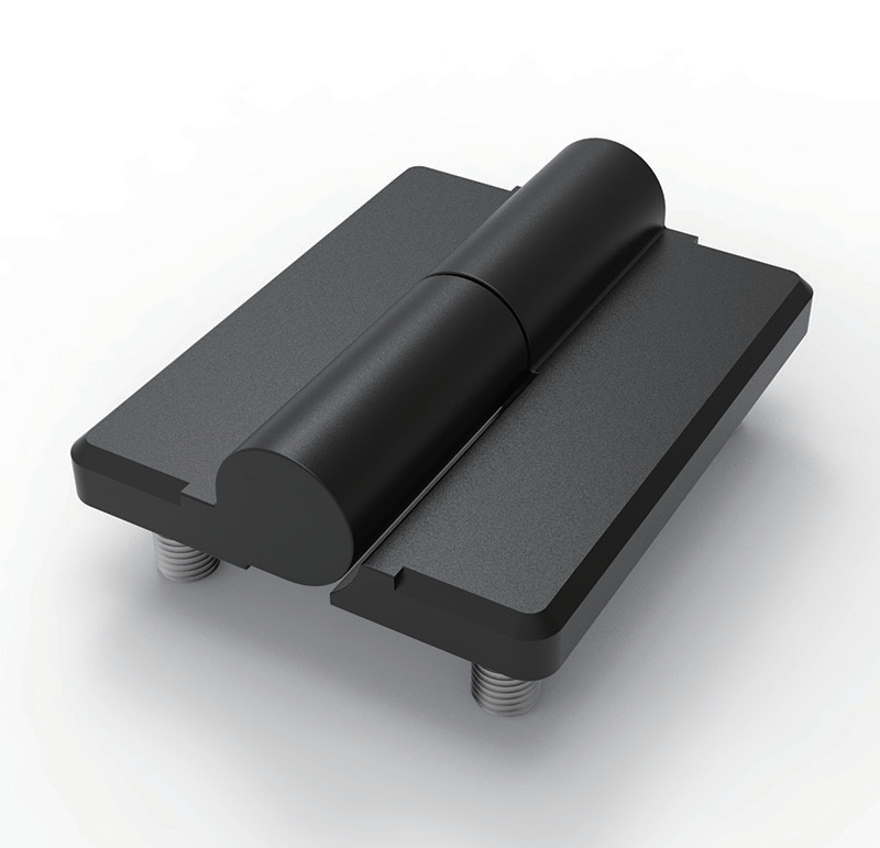 CL109-2Z left zinc alloy split cabinet hinge black powder coat product image