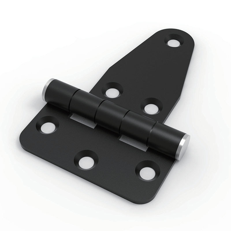 CL115-2 black powder coated steel damping strap hinge product photo