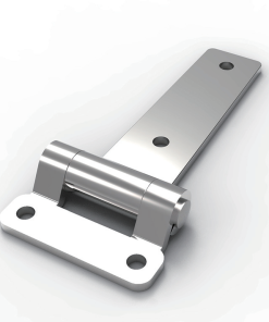 CL127-1 mirror polished stainless steel long arm strap hinge product photo