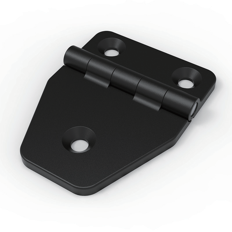 CL148-1 black PA nylon plastic fixed 90 degree opening cabinet hinge real picture