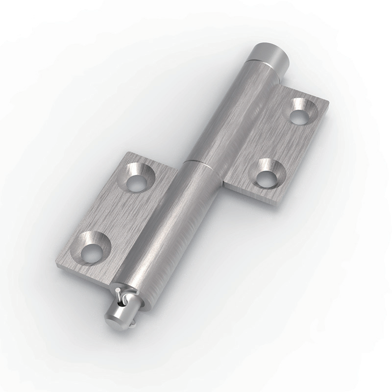 CL179-1 wire polished stainless steel lift off detachable L-cabinet hinge real product photo