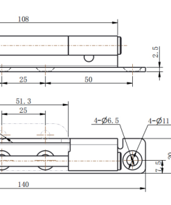 CL186-1S long offset cabinet lift-off hinge dimension technical drawing