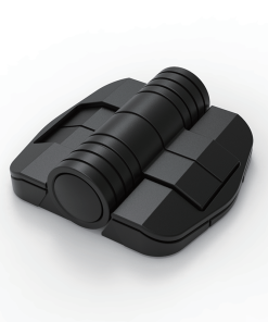 CL195-1 POM black angle positioning hinge with stainless steel shaft real product photo