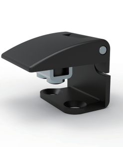 CL202-2 black powder coated zinc alloy steel 180 degree exposed cabinet hinge real product photo