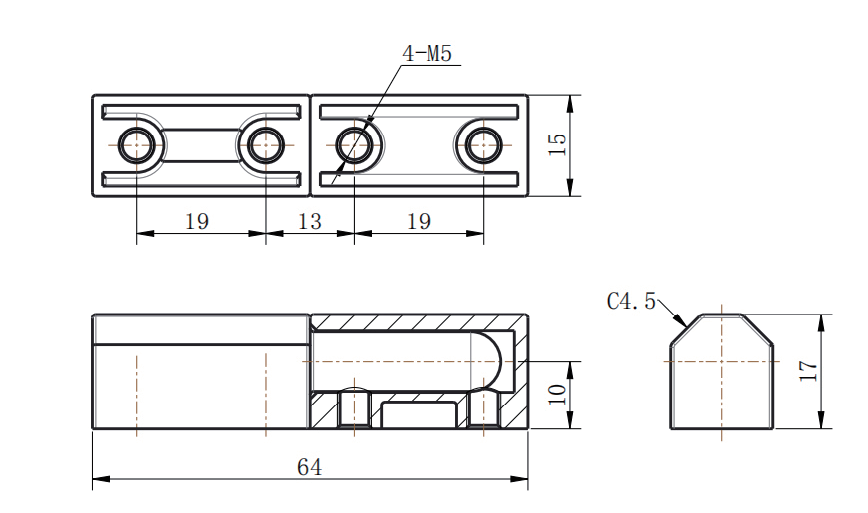 CL203-2B Bright Chrome Plated Zinc Alloy 180° Lift-Off Detachable Industrial Cabinet Hinge - Image 2